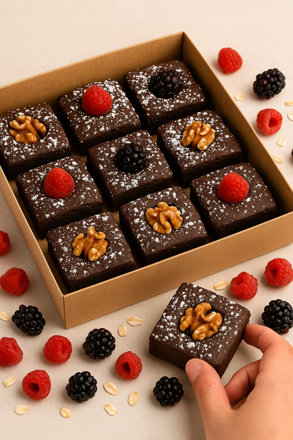 Caja de 9 Brownies – Sharing Box